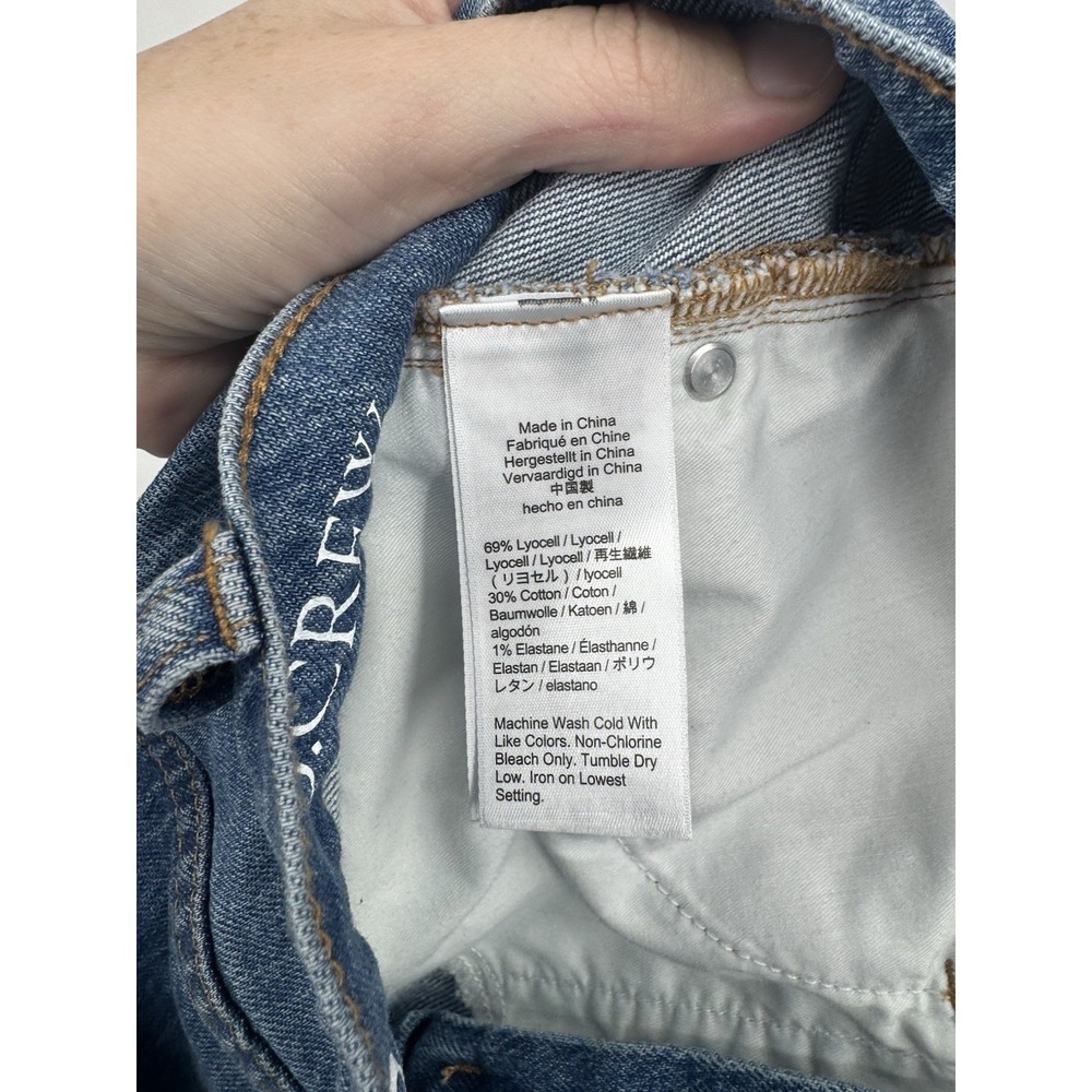 J. Crew Wide Leg High Rise Trouser Jean Women 28 Medium Blue Wash Preppy Boho - Picture 4 of 8